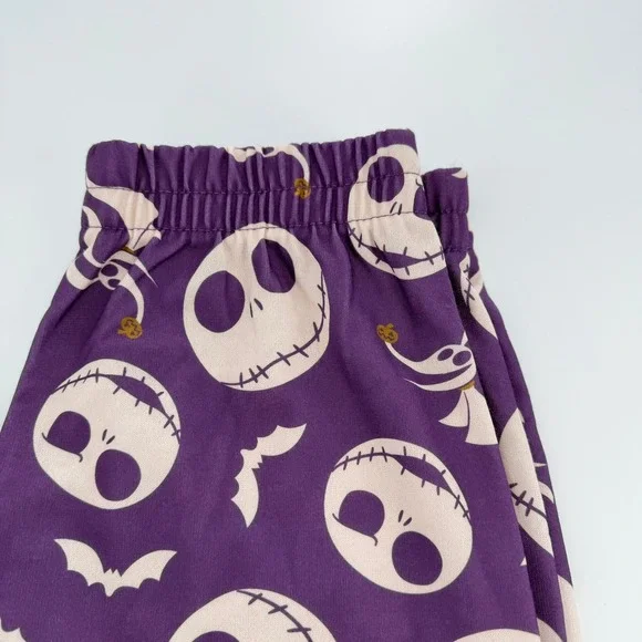 Disney Pajama Pants Nightmare Before Christmas Jack Skellington Large Purple NEW - Picture 7 of 8